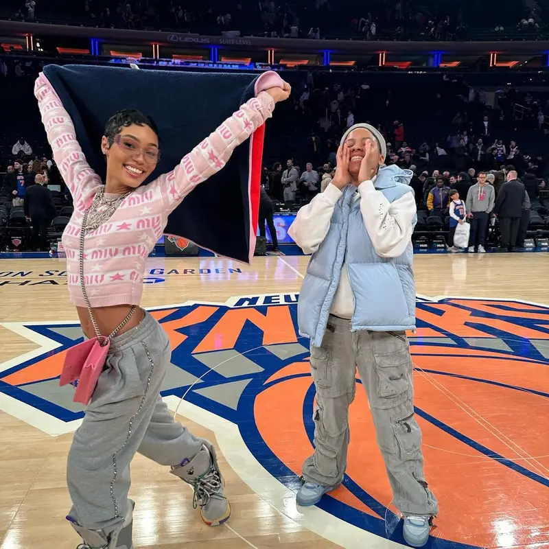 Coi Leray outfit in Kenzo, Miu Miu, and Balenciaga, 2024