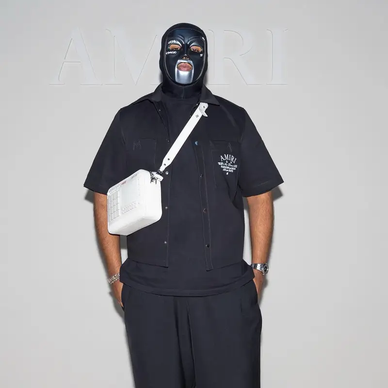M Huncho outfit in Amiri and Louis Vuitton, 2024