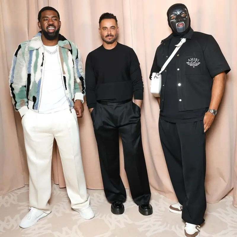 M Huncho outfit in Amiri and Louis Vuitton, 2024