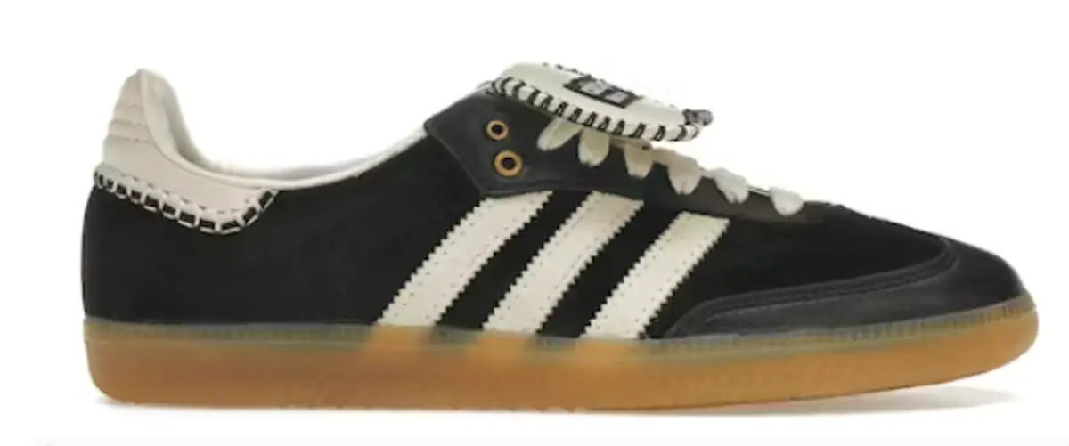 Adidas  Core Black Samba Pony Tonal Sneakers $160