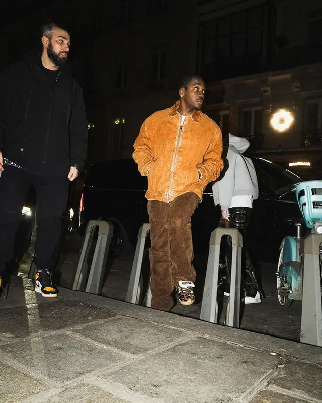 Pusha T outfit in Loewe, Adidas, and Wales Bonner, 2024