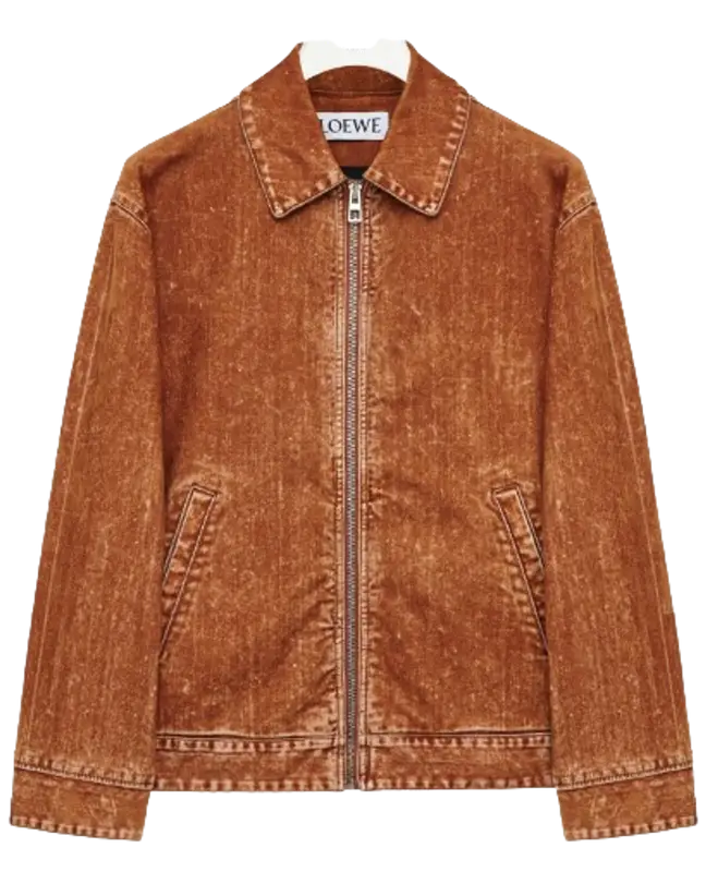 Loewe Terracotta Denim Bomber Jacket $2069