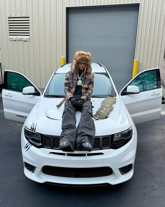 Lil Gnar outfit in Maison Margiela, Vetements, and H&M, 2024