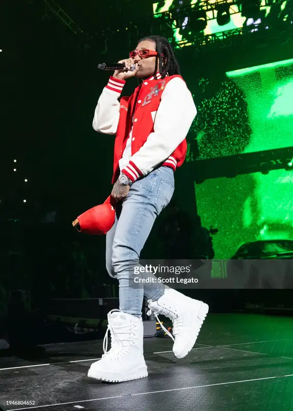 Lil Durk outfit in Amiri and Louis Vuitton, 2024