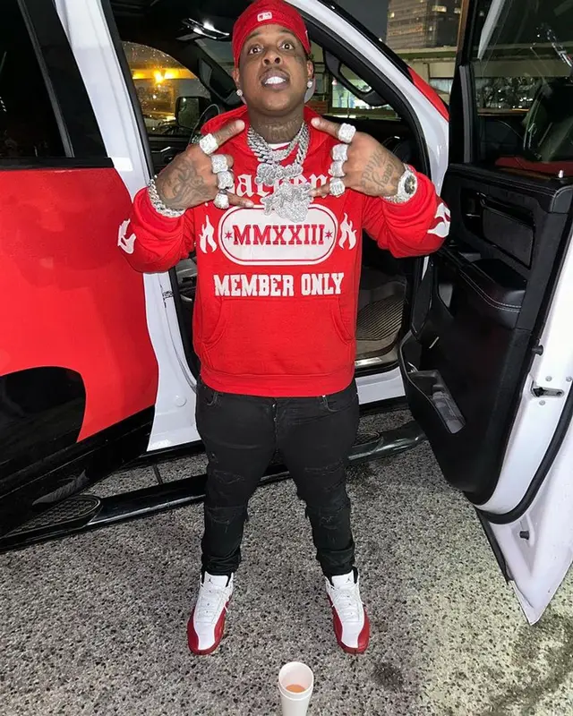 Finesse2tymes outfit in Backend Original, Amiri, and Jordan, 2024