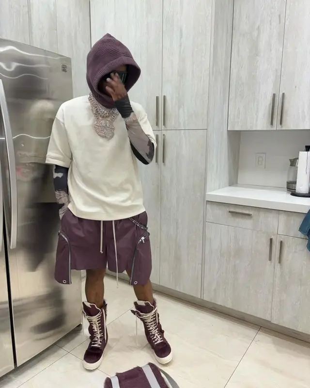 Real Boston Richey outfit in Rick Owens, 2024