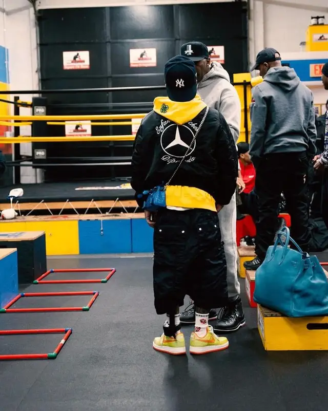 Gervonta Davis outfit in Enfants Riches Deprimes, Rick Owens, and New Era, 2024