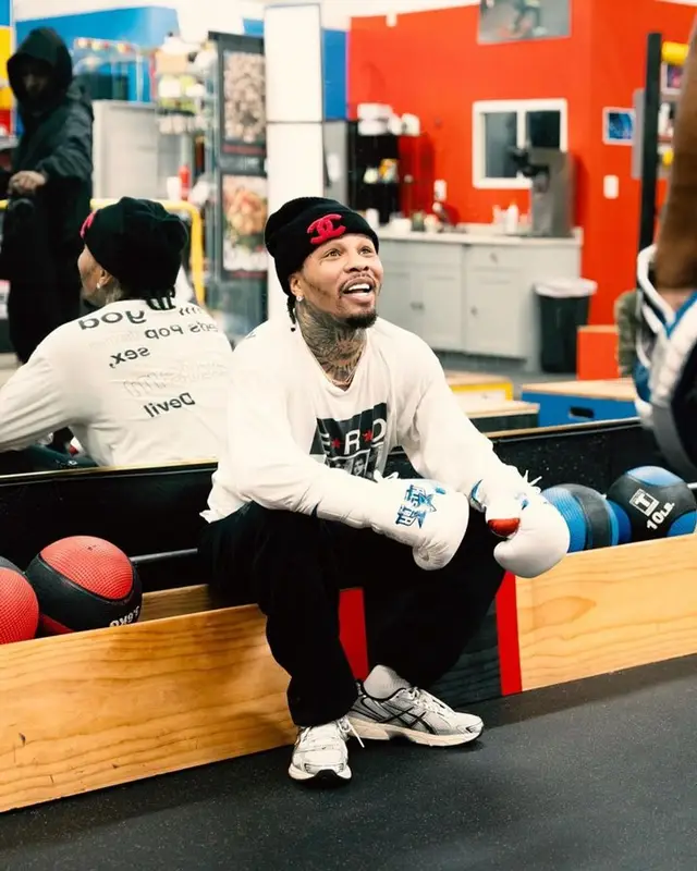 Gervonta Davis outfit in Enfants Riches Deprimes, Asics, and Chanel, 2024