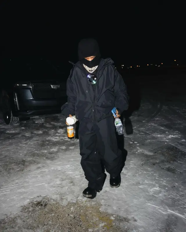 Rylo Rodriguez outfit in Balenciaga and Chrome Hearts, 2023