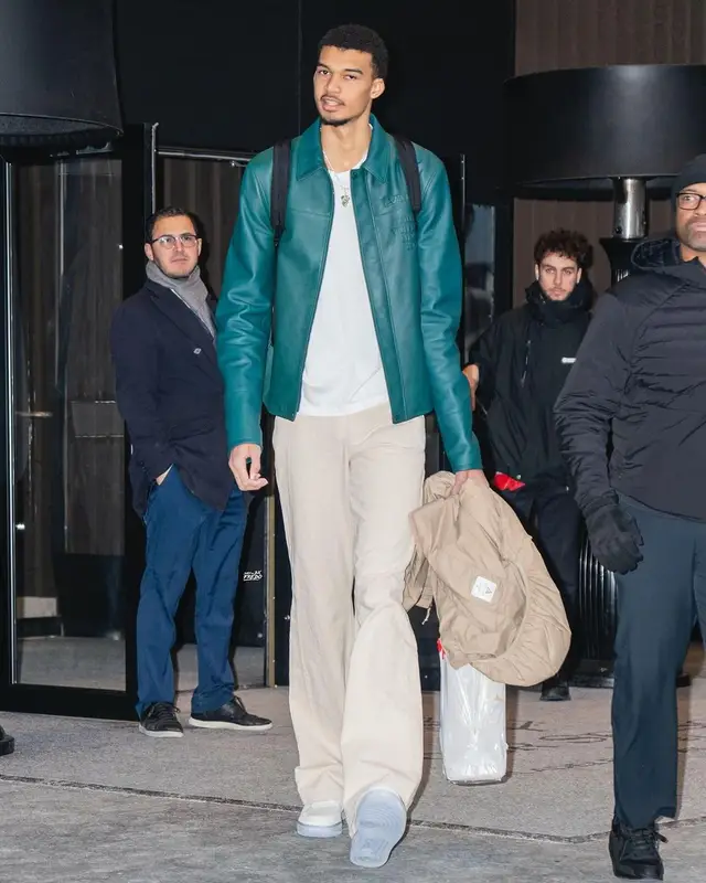Victor Wembanyama outfit in Louis Vuitton and Nike, 2023
