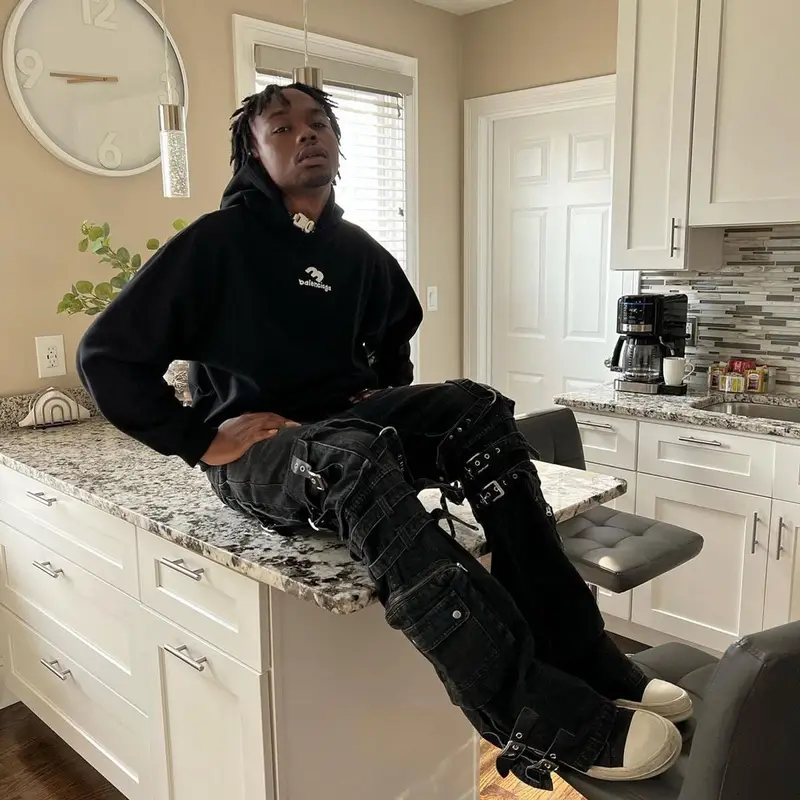 Devstacks outfit in Balenciaga, Corrupt Kid, and Rick Owens, 2023