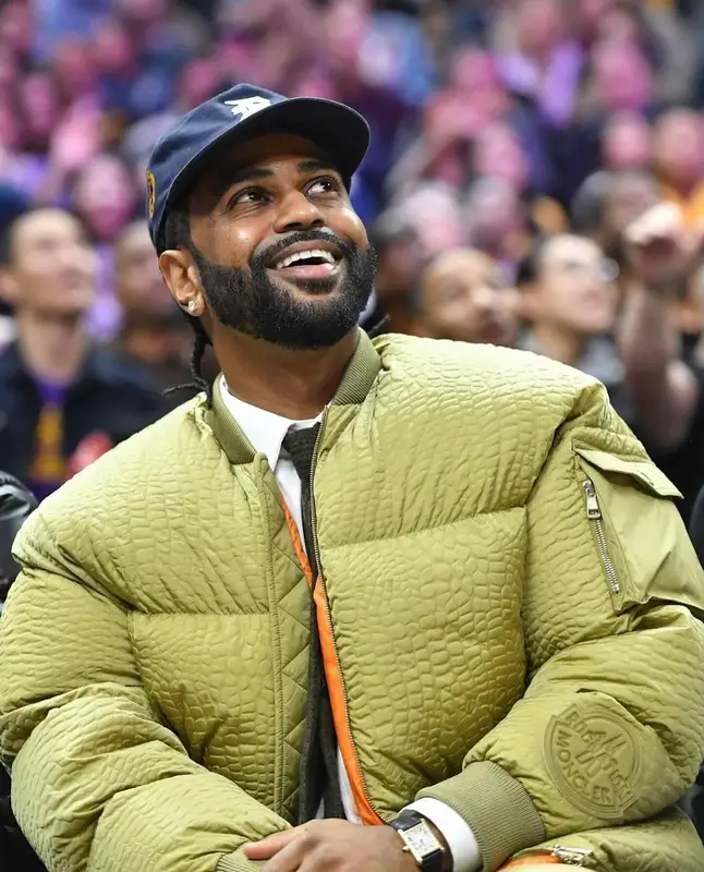 Big Sean outfit in Moncler, Cartier, and Roc Nation, 2024