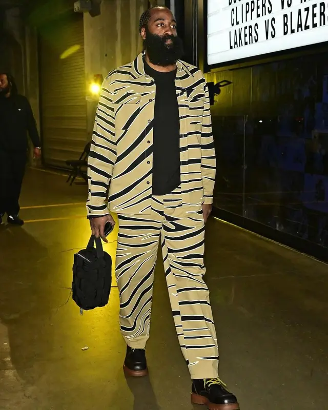 James Harden outfit in Bottega Veneta, 2024