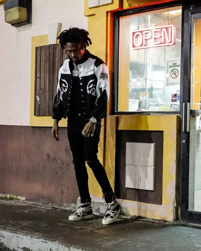 Hunxho outfit in Guapi, Amiri, and Rick Owens, 2024