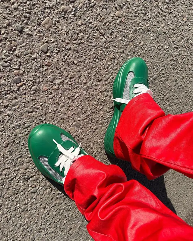 Sauce Walka outfit in The North Face, Prada, and Rhude, 2024
