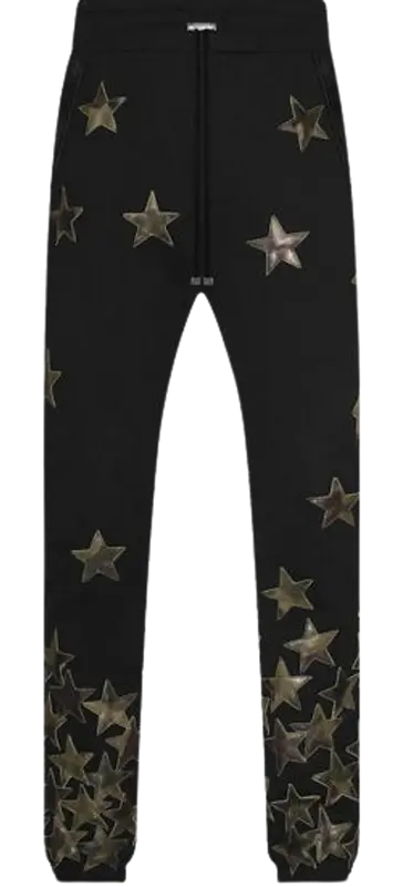 Amiri Black & Camo Star Sweatpants $2290