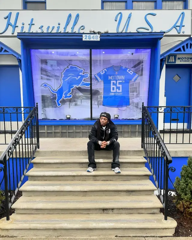 Jacquees outfit in Ricchezza Forever, Gallery Dept., and Asics, 2024
