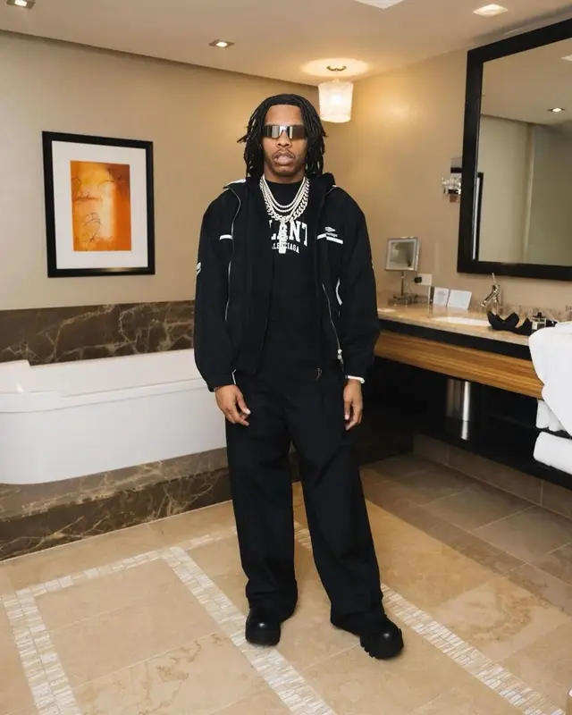 Lil Baby outfit in Balenciaga, 2024