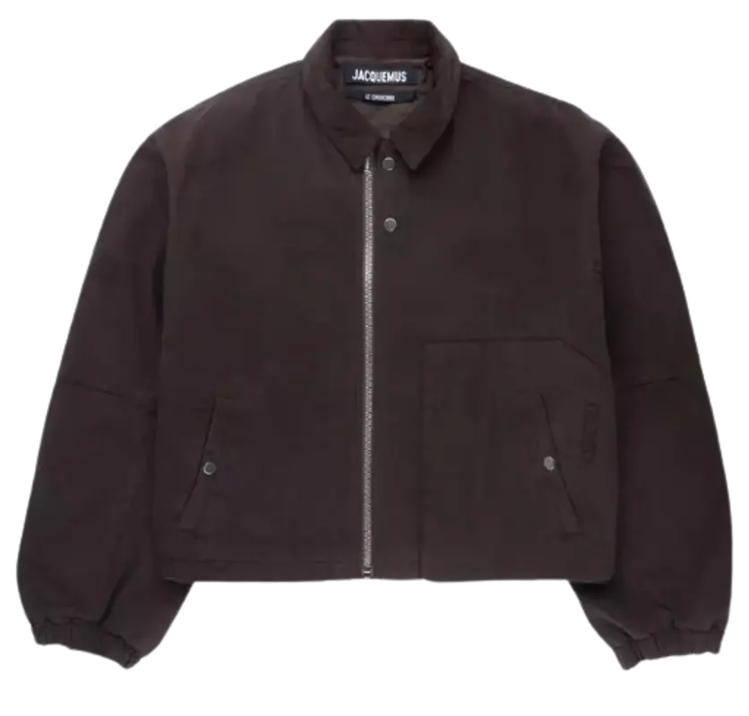 Jacquemus Le Blouson Trivela Dark Brown Jacket $860