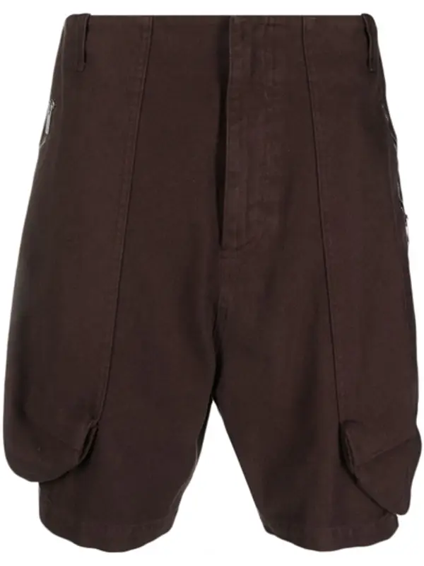 Jacquemus Le Short Cargo Brown Croissant Shorts $697