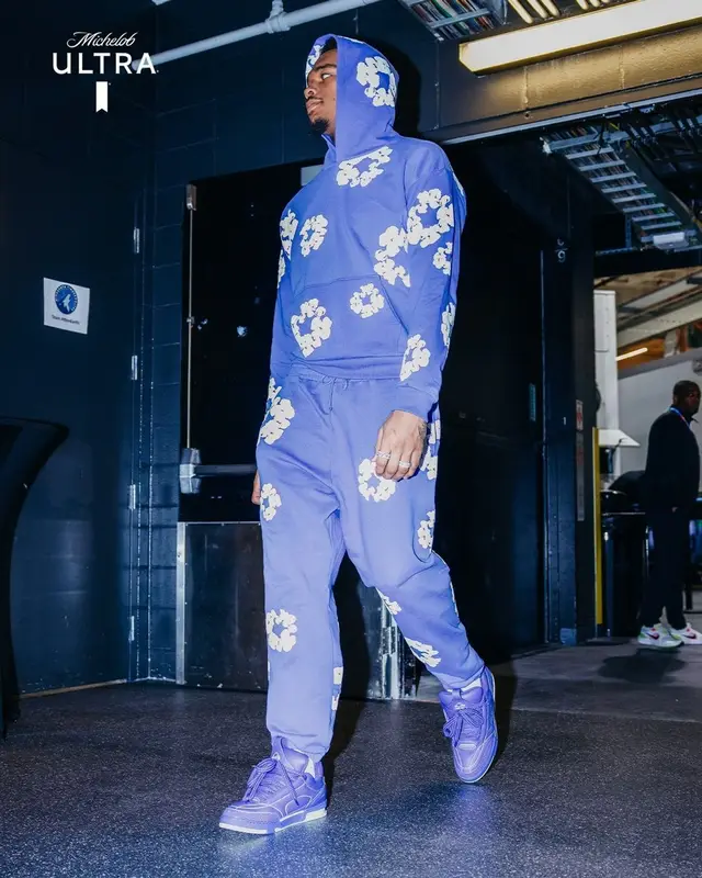 P. J. Washington outfit in Denim Tears and Louis Vuitton, 2024