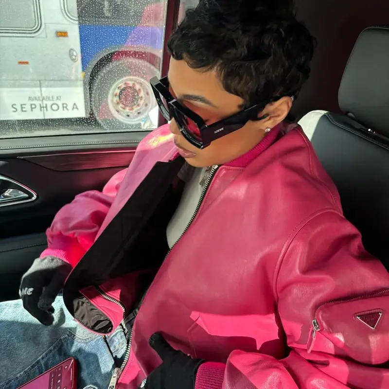 Coi Leray outfit in Prada, Timberland, and Loewe, 2024