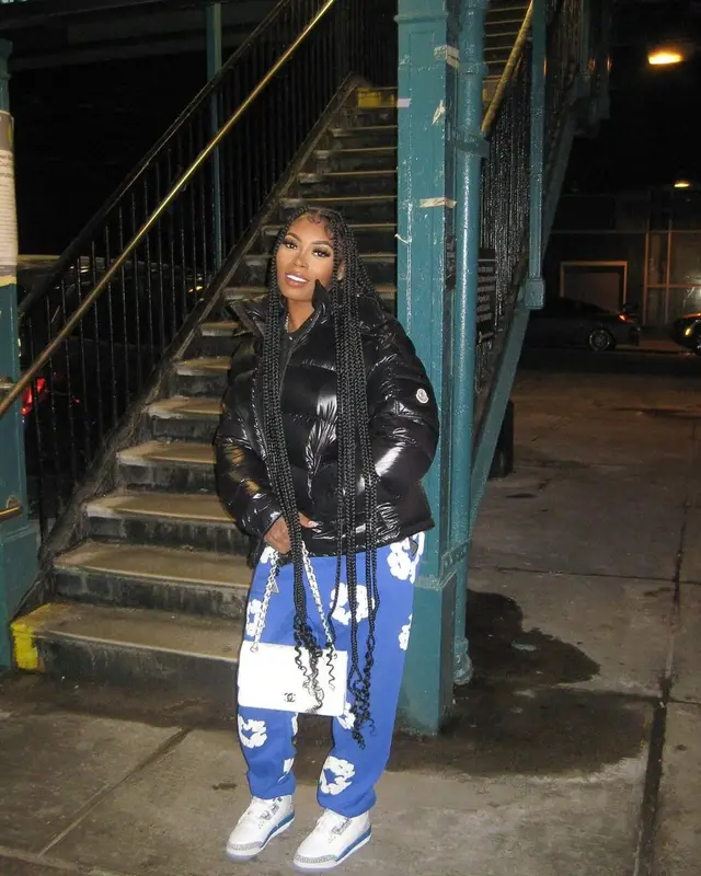 Asian Doll outfit in Moncler, Denim Tears, and Chanel, 2024