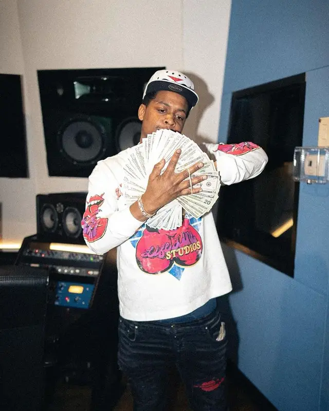 Baby Money outfit in Life Line Studios, Amiri, and Nike, 2024