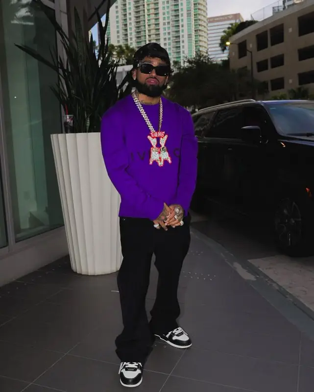 Bryant Mayers outfit in Givenchy, Needles, and Off-White, 2024