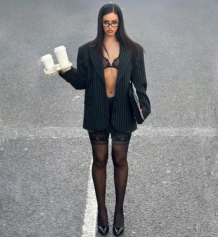 Cindy Kimberly outfit in Loba and Steve Madden, 2024