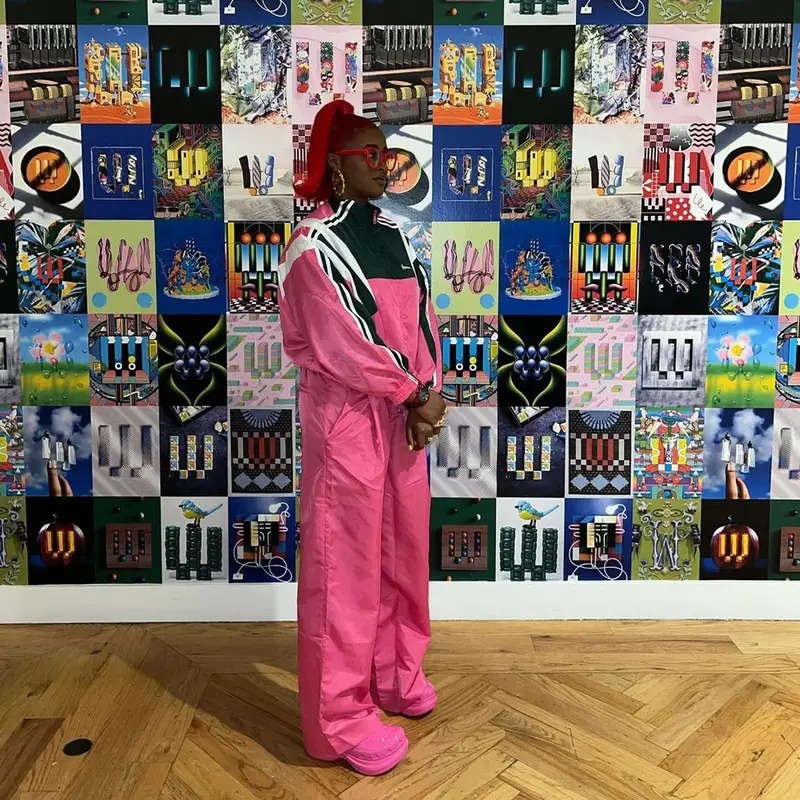 Tierra Whack outfit in Balenciaga, Gucci, and Crocs, 2023
