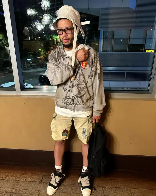 Veeze outfit in Balenciaga, Gallery Dept., and Rick Owens, 2024