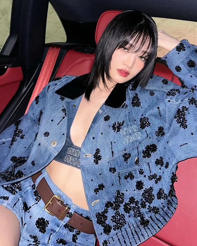 Minnie outfit in Miu Miu, 2024