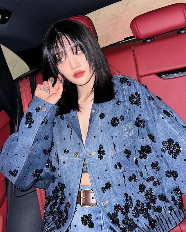 Minnie outfit in Miu Miu, 2024