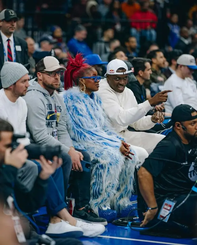 Tierra Whack outfit in Adidas, McDonald's Merch, and Kerwin Frost, 2024