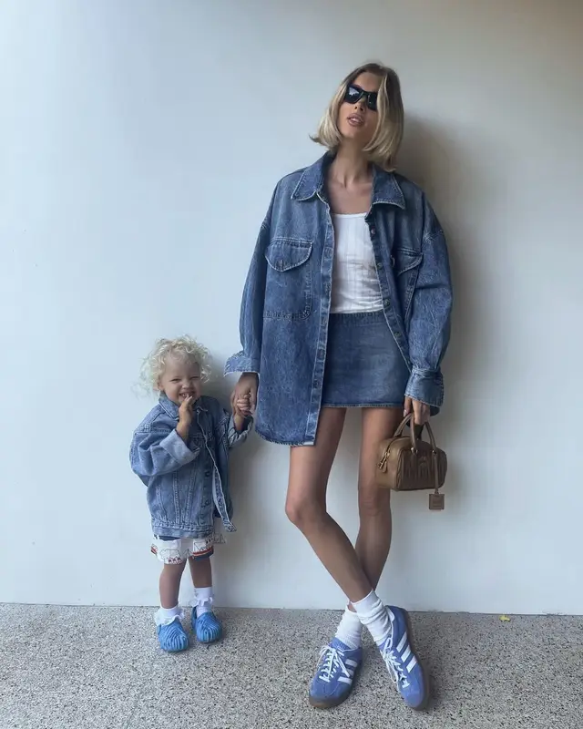 Elsa Hosk outfit in Khaite, Miu Miu, and Alaïa, 2024
