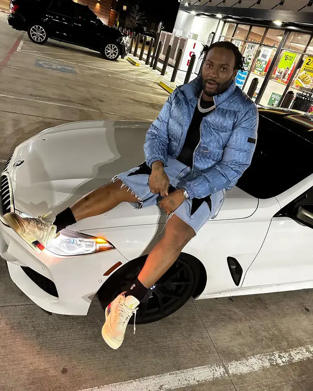 Peezy outfit in Dior, Hanes, and Nike, 2024