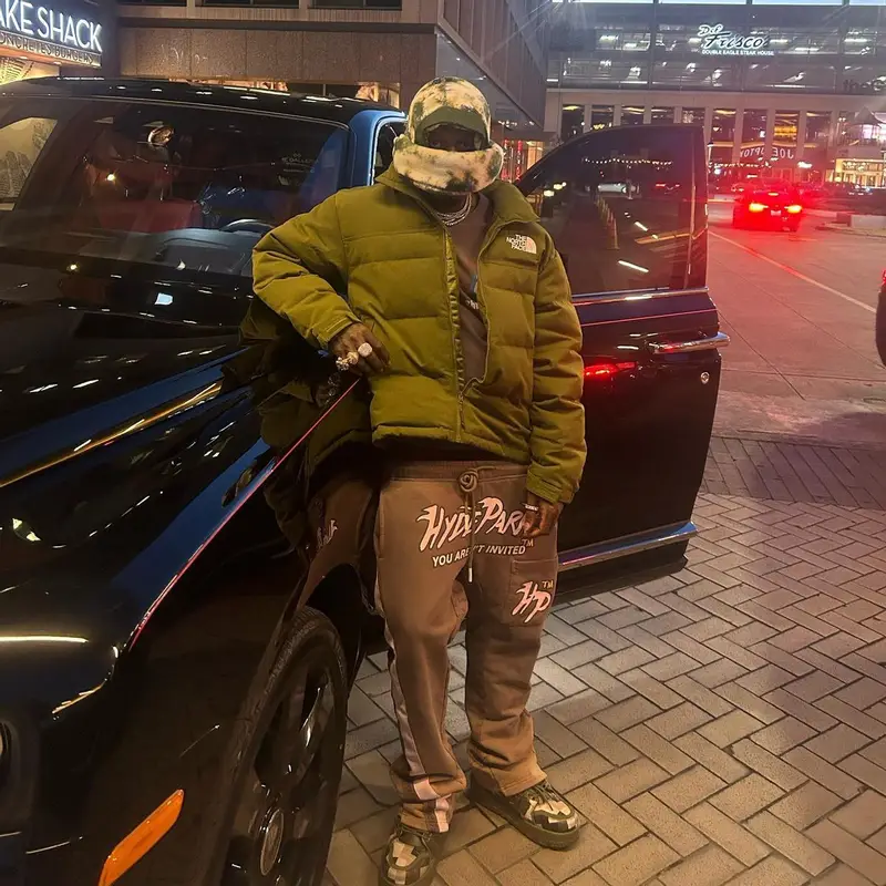 Sauce Walka outfit in The North Face, Hyde Park, and Louis Vuitton, 2024