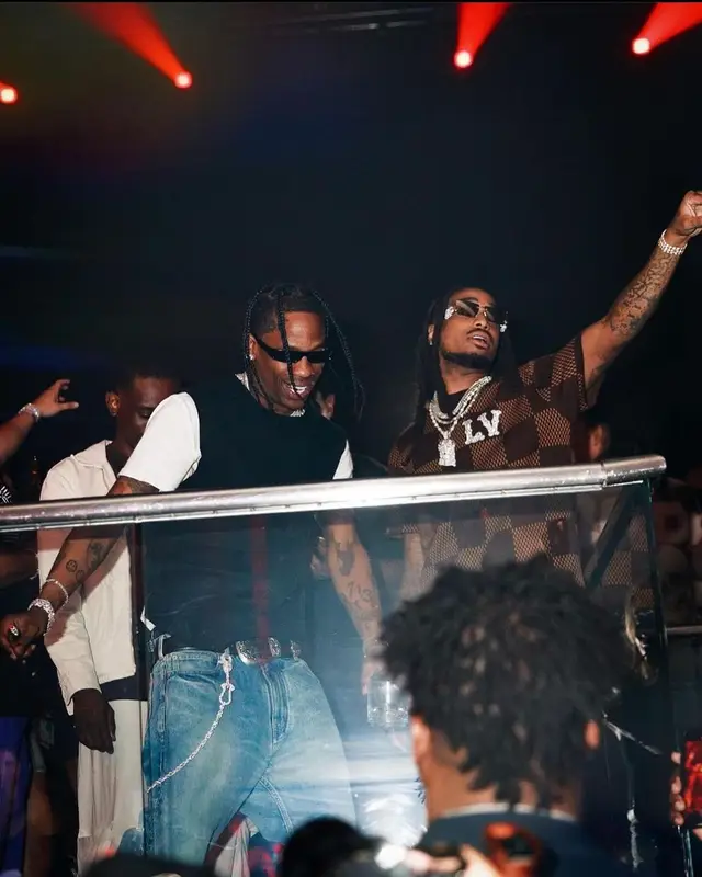 Quavo outfit in Louis Vuitton and Dolce & Gabbana, 2024