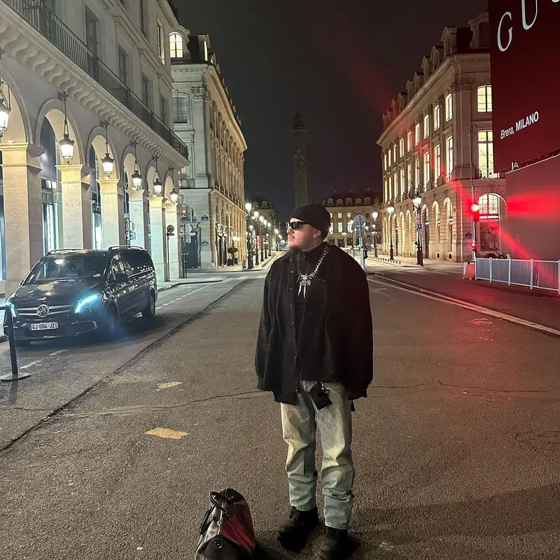 Yeat outfit in Maison Margiela, Balenciaga, and Prada, 2024