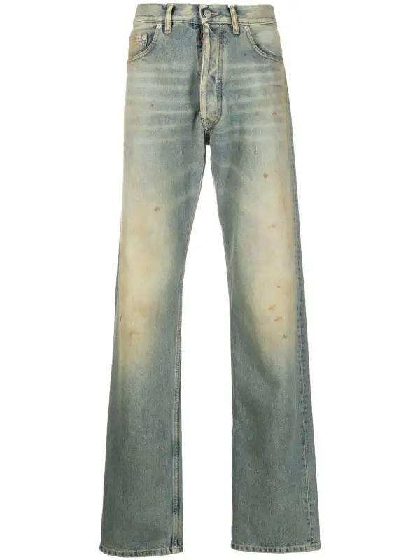 Maison Margiela distressed-effect straight-leg jeans $640