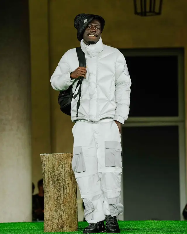 Foggieraw outfit in Moncler and Pharrell Williams, 2023