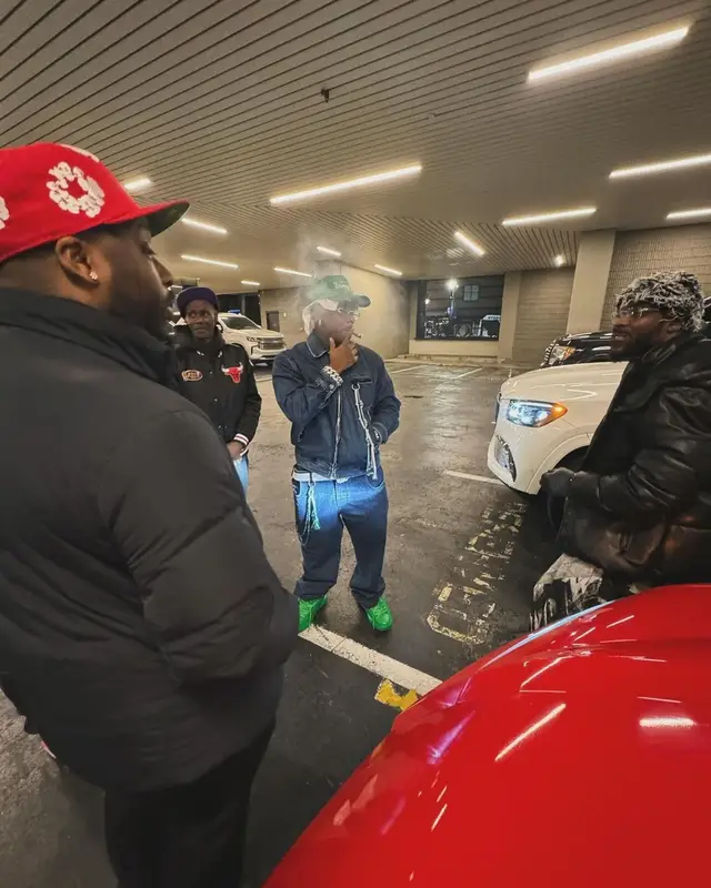 DaBaby outfit in Song for the Mute, Bottega Veneta, and Louis Vuitton, 2024