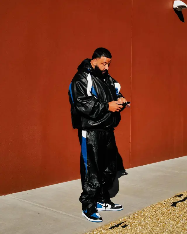 DJ Khaled outfit in Balenciaga, Nike, and Fragment Design, 2024