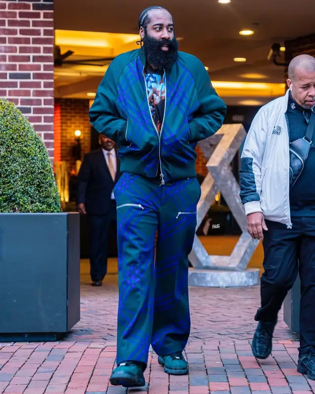 James Harden outfit in Burberry, 2024