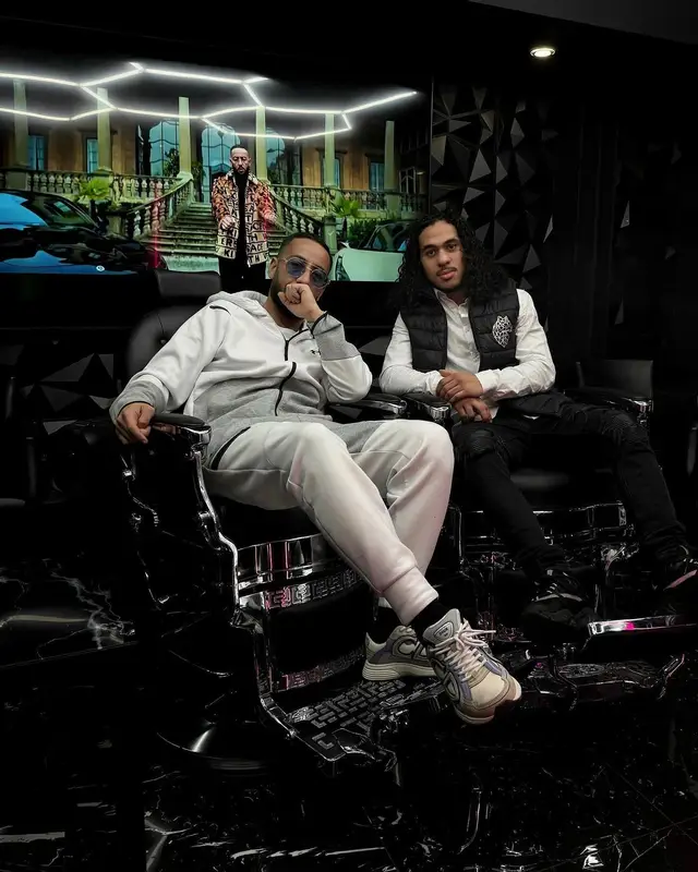 Lacrim outfit in Under Armour, Dior, and Cartier, 2024