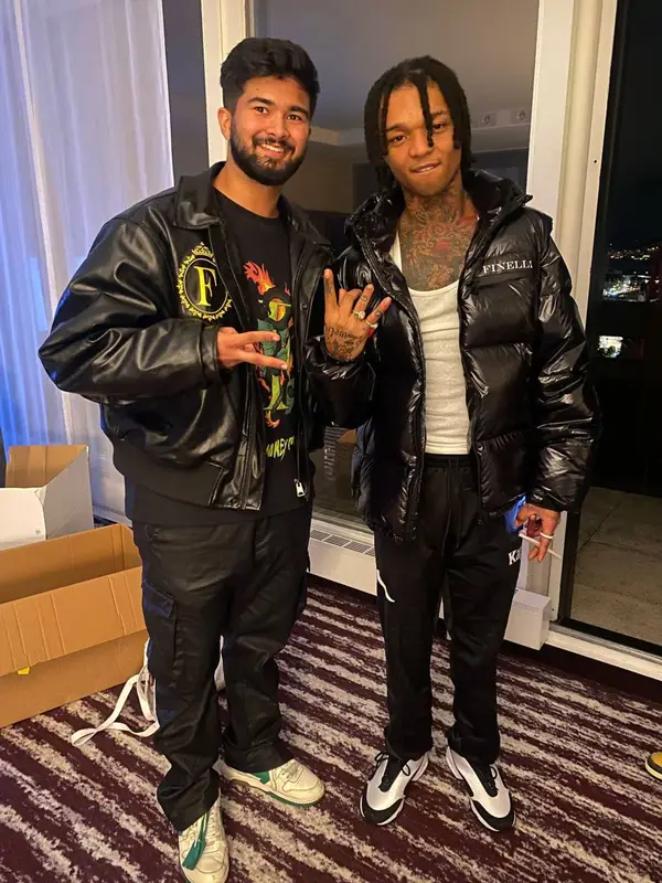 Swae Lee outfit in Hanes, Nike, and Comme Des Garcons, 2024