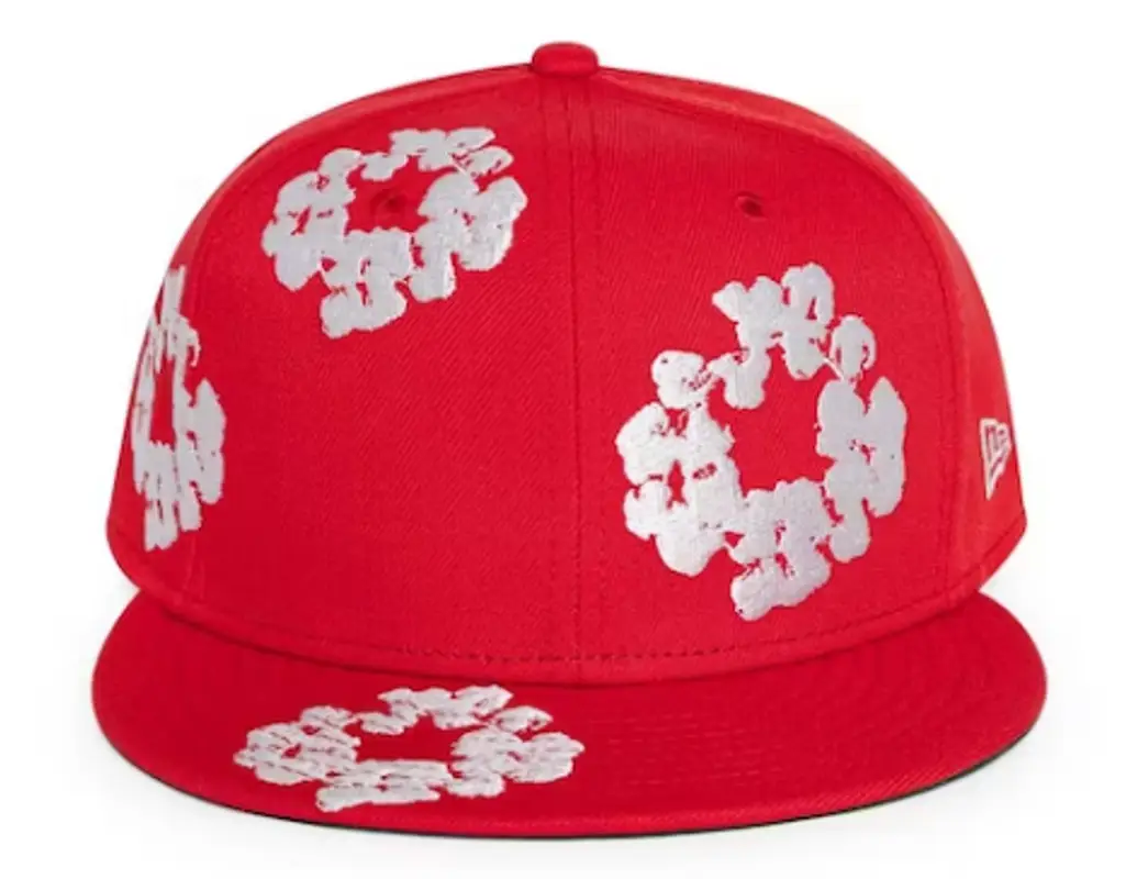 New Era Red Cotton Wreath Cap $199