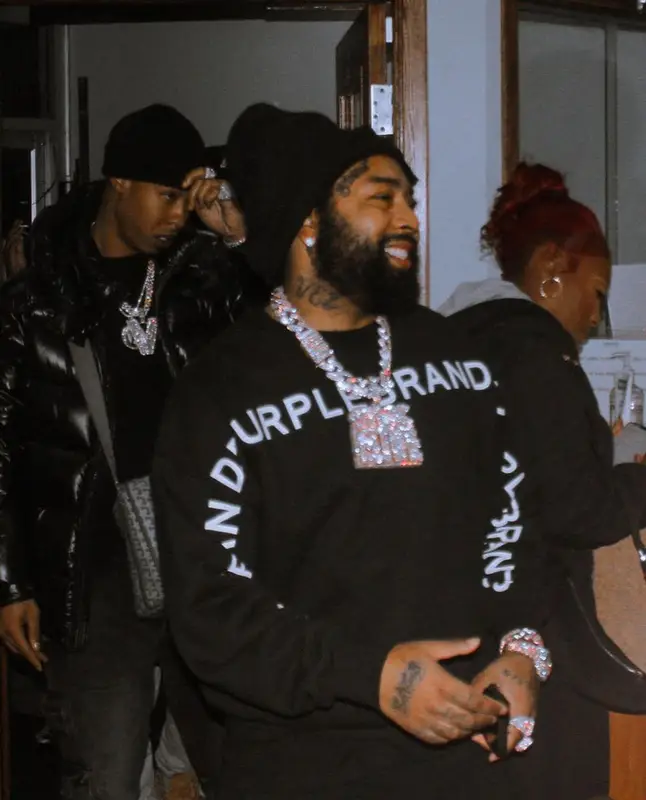 Icewear Vezzo outfit in Purple Brand and Nike, 2024