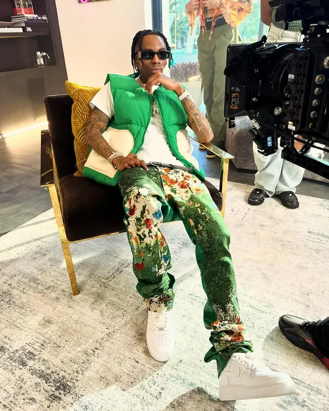 Soulja Boy outfit in EPTM, Nike, and Balenciaga, 2024